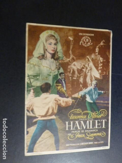Cine: HAMLET PROGRAMA DE MANO SIN PUBLICIDAD - Foto 1