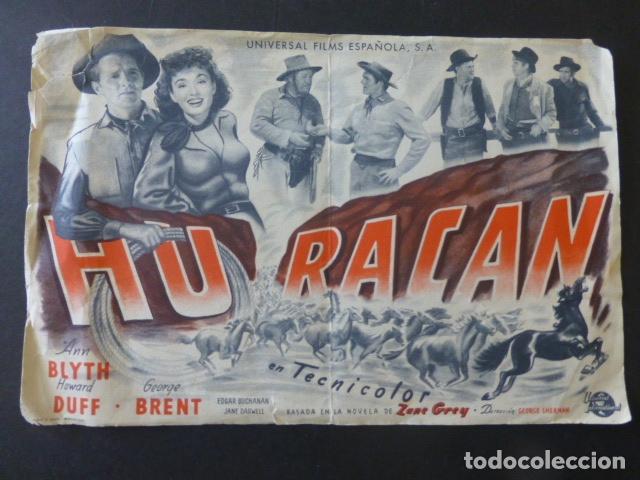 Cine: HURACAN PROGRAMA DE MANO SIN PUBLICIDAD - Foto 1