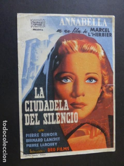 Cine: LA CIUDADELA DEL SILENCIO PROGRAMA DE MANO SIN PUBLICIDAD - Foto 1