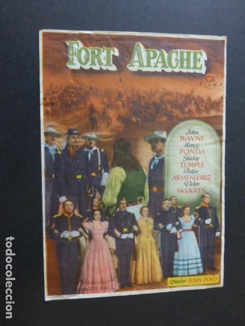 Cine: FORT APACHE PROGRAMA DE MANO SIN PUBLICIDAD - Foto 1