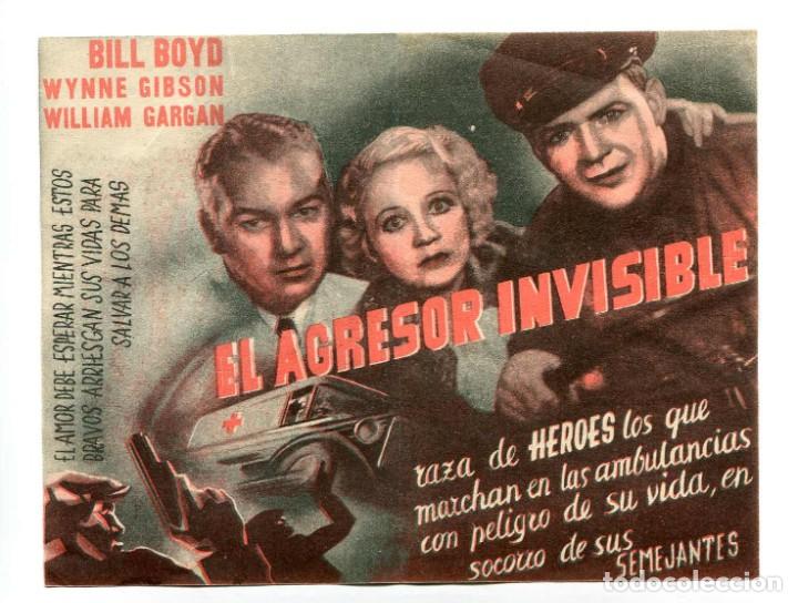 Cine: EL AGRESOR INVISIBLE, con Bill Boyd. - Foto 1