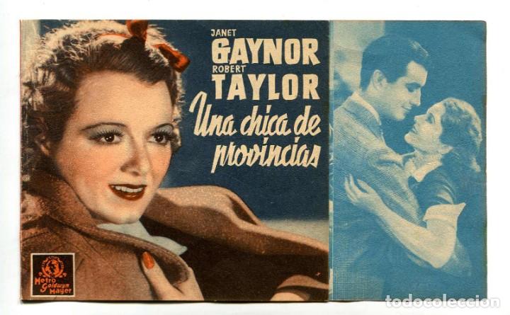 Cine: UNA CHICA DE PROVINCIAS, con Robert Taylor.