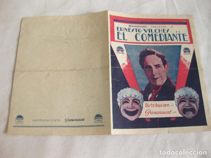 Cine: PROGRAMA DE MANO DE LA PEL&Iacute;CULA EL COMEDIANTE. ERNESTO VILCHES. DISTRIBUCI&Oacute;N PARAMOUNT - Foto 1