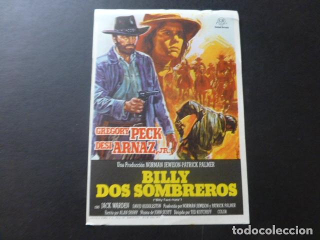 Cine: BILLY DOS SOMBREROS PROGRAMA DE MANO SIN PUBLICIDAD - Foto 1