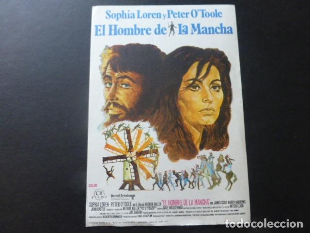 Cine: EL HOMBRE DE LA MANCHA PROGRAMA DE MANO SIN PUBLICIDAD - Foto 1
