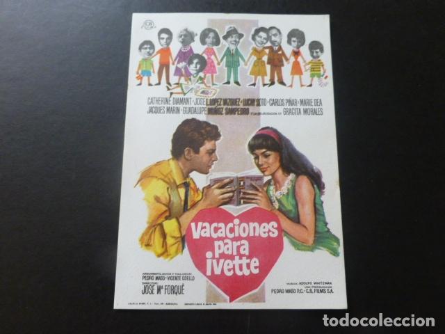 Cine: VACACIONES PARA IVETTE PROGRAMA DE MANO SIN PUBLICIDAD - Foto 1