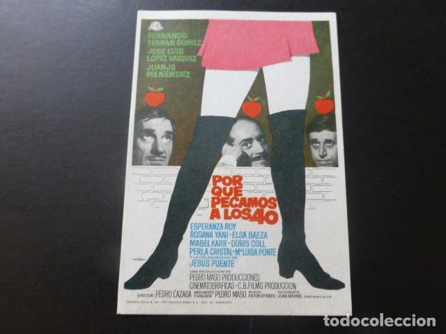 Cine: PORQUE PECAMOS A LOS 40 PROGRAMA DE MANO SIN PUBLICIDAD - Foto 1