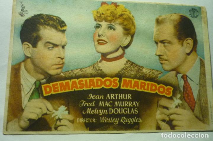 Cine: PROGRAMA DEMASIADOS MARIDOS .- JEAN ARTHUR - Foto 1