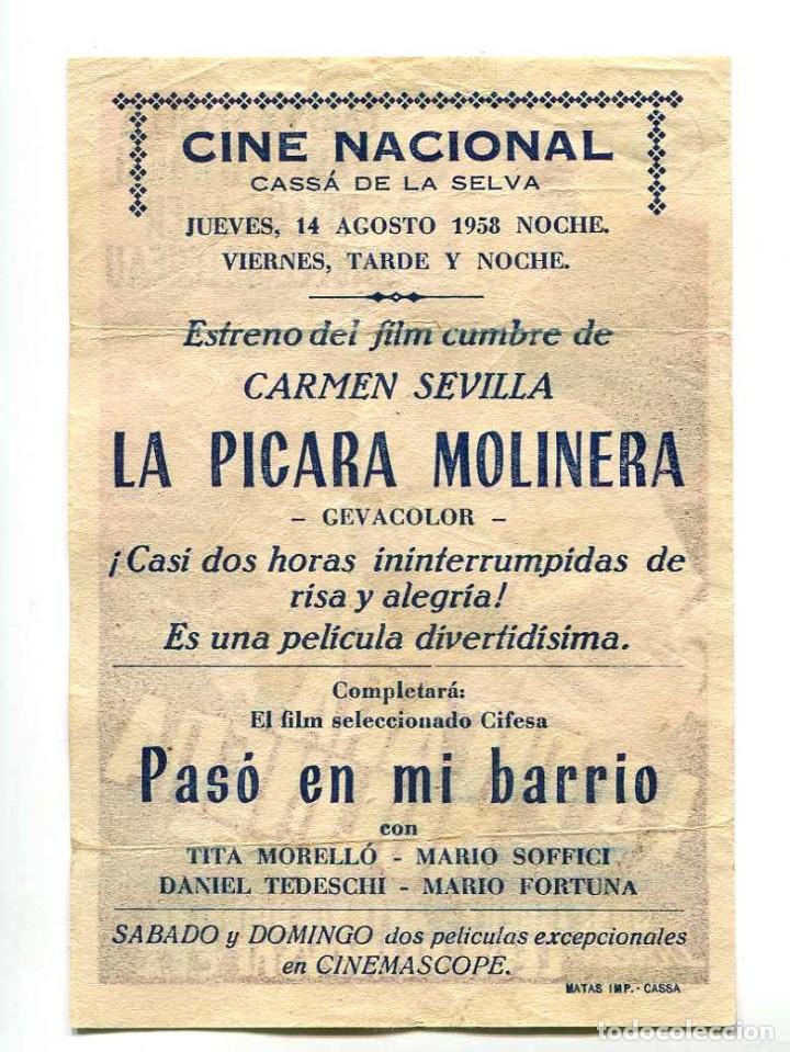 Cine: LA P&Iacute;CARA MOLINERA, con Carmen Sevilla. - Foto 2