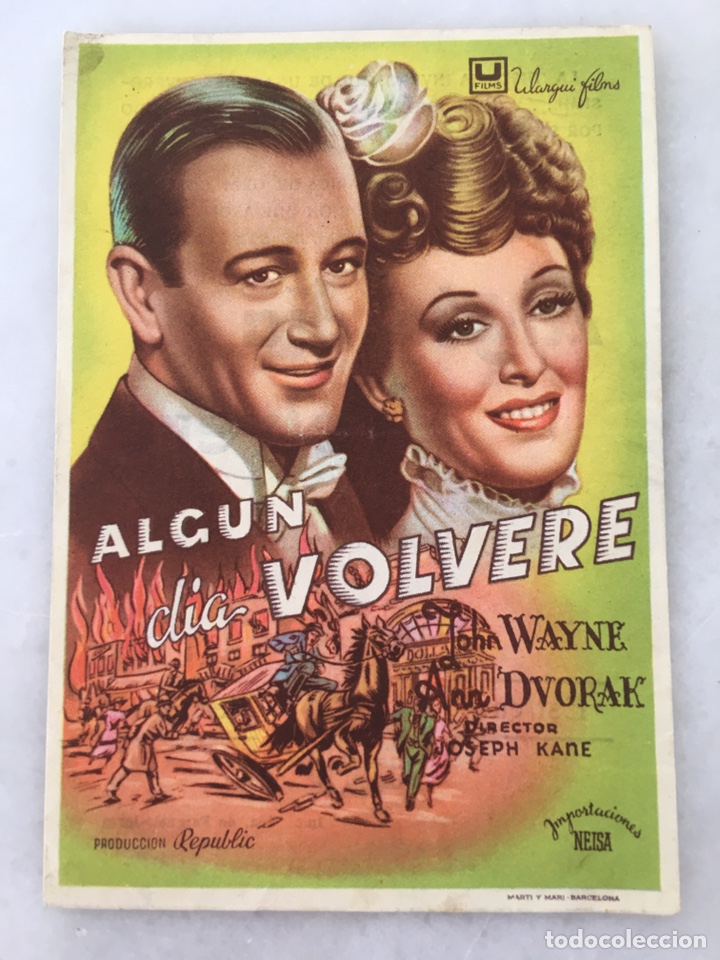 Cine: Algun dia volvere John Wayne Ulargui films teatro cine Villamarta Jerez