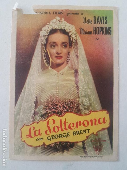 Cine: LA SOLTERONA PROGRAMA DE MANO  SIN PUBLICIDAD - Foto 1