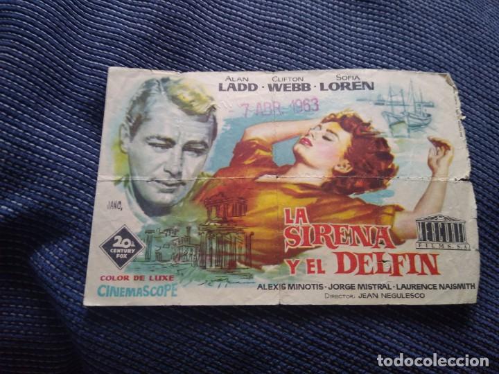 Cine: Programa cine La sirena y el.Delfin.