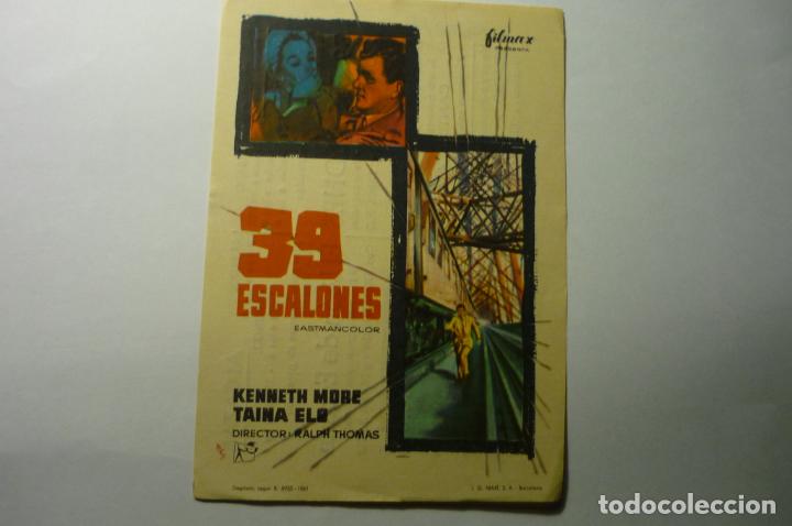 Cine: programa 39 escalones .-kenneth more -publicidad - Foto 1
