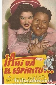 Cine: Programa Cine. Ah&iacute; va el Esp&iacute;ritu. ref. 19-1055 - Foto 1