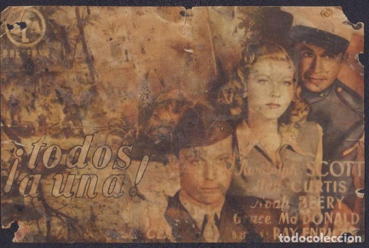 Cine: Programa sencillo de &iexcl;TODOS A UNA! (1943) - Cine Avenida de Elche - Foto 1