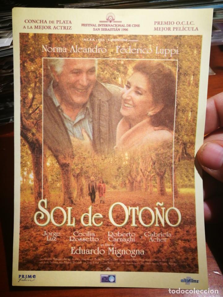 Cine: Folleto SOL DE OTO&Ntilde;O Eduardo Mignogna - Foto 1