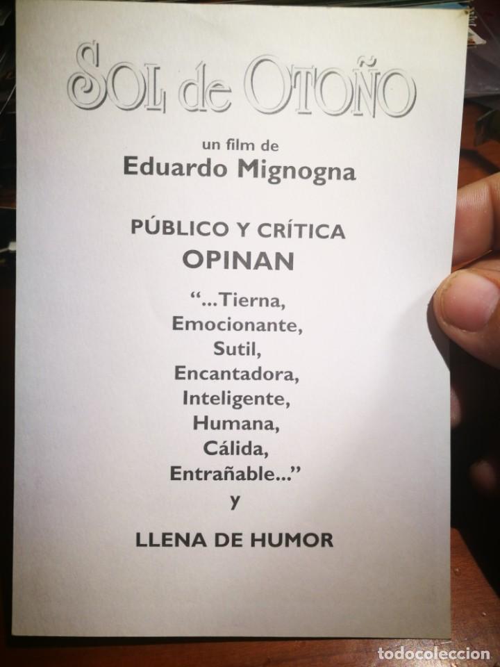 Cine: Folleto SOL DE OTO&Ntilde;O Eduardo Mignogna - Foto 2