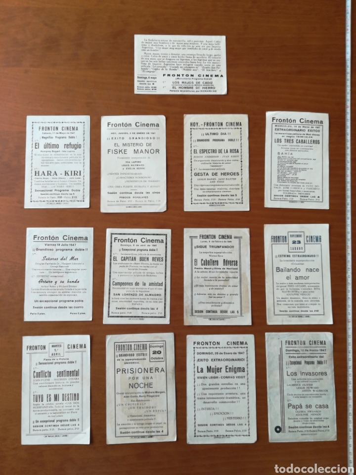Cine: Lote programas mano cine front&oacute;n cinema imp. Negrillos logro&ntilde;o - Foto 2