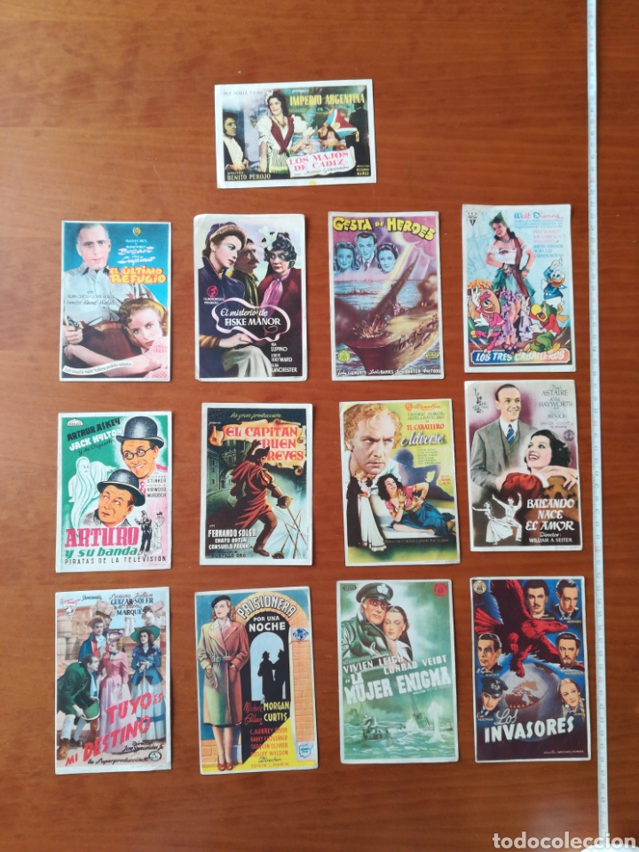 Cine: Lote programas mano cine front&oacute;n cinema imp. Negrillos logro&ntilde;o - Foto 1
