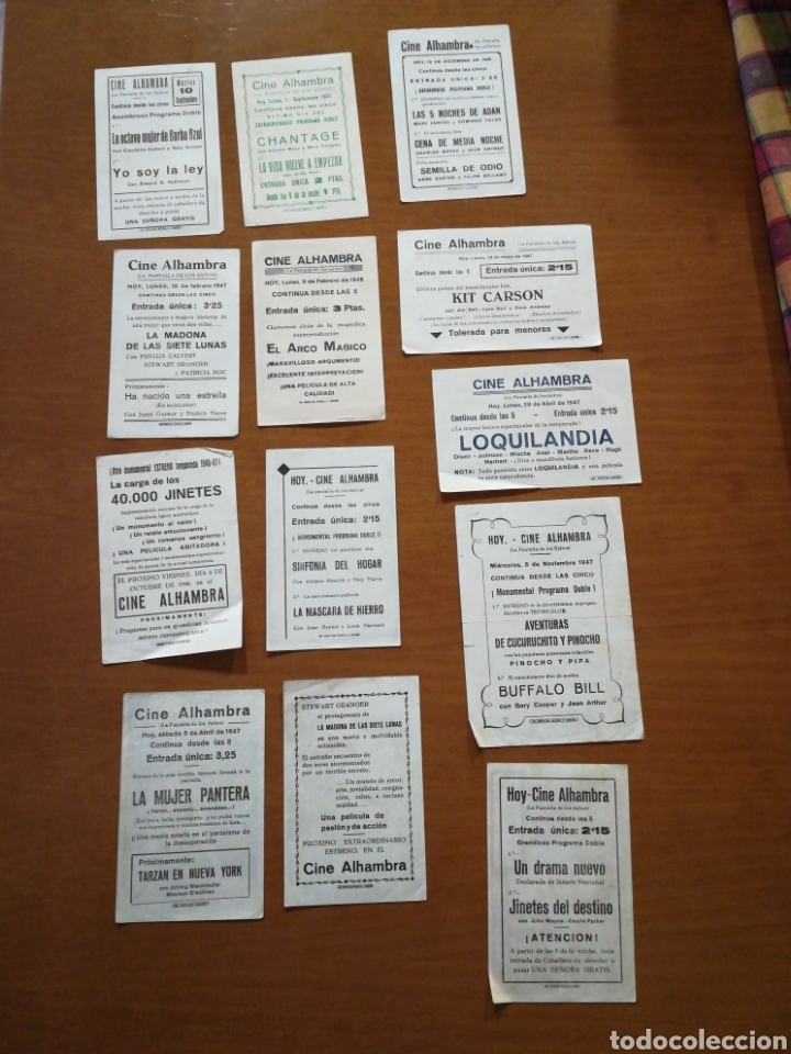 Cine: Lote programa cine pelicula cine Alhambra logro&ntilde;o - Foto 2