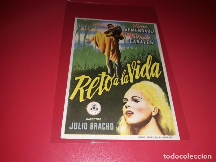 Cine: Reto a la Vida. Publicidad al Dorso. A&ntilde;o 1954. - Foto 1