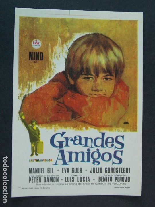 Cine: GRANDES AMIGOS - A&Ntilde;O 1967 - FOLLETO - PROGRAMA CINE - MANUEL GIL - DIBUJANTE JANO .. L748