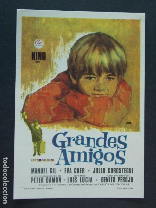  Flyers Publicitaires de films Anciens: GRANDES AMIGOS - A&Ntilde;O 1967 - FOLLETO - PROGRAMA CINE - MANUEL GIL - DIBUJANTE JANO .. L749
