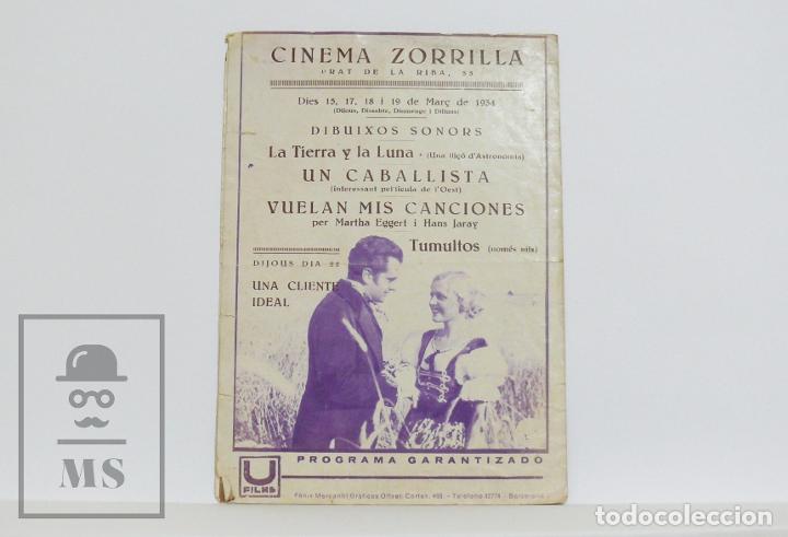 Cine: Programa de Cine Doble - Vuelan Mis Canciones - Martha Eggerth - U Films, 1934 - Foto 5