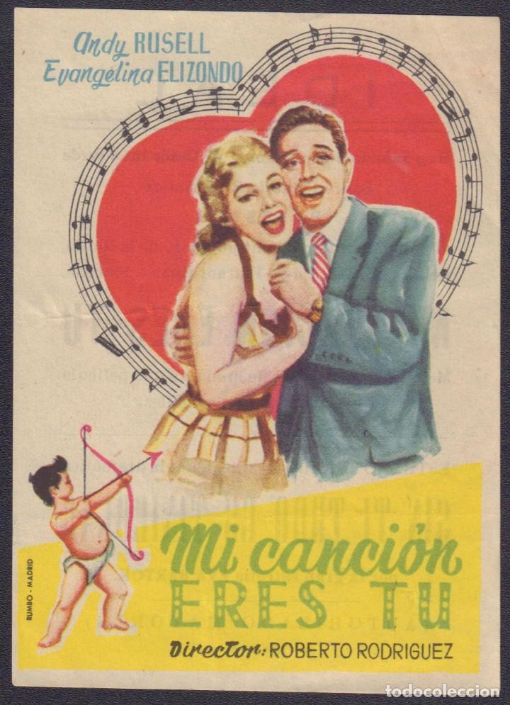 Cine: Programa sencillo de MI CANCI&Oacute;N ERES T&Uacute; (1956) - Ideal Cinema de Elche - Foto 1