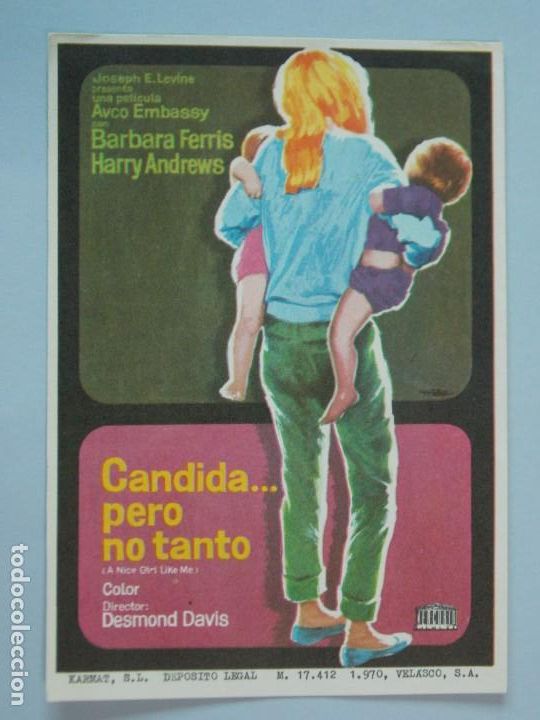 Cine: CANDIDA... PERO NO TANTO - A&Ntilde;O 1970 - FOLLETO - PROGRAMA CINE - BARBARA FERRIS - ..L848