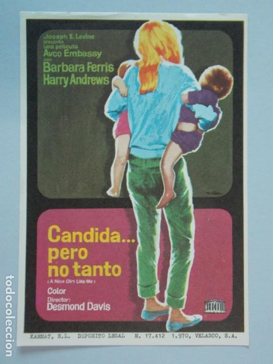 Cine: CANDIDA... PERO NO TANTO - A&Ntilde;O 1970 - FOLLETO - PROGRAMA CINE - BARBARA FERRIS - ..L849
