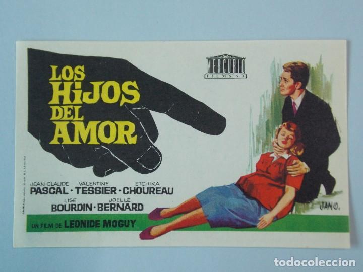 Cine: LOS HIJOS DEL AMOR - A&Ntilde;O 1968 - FOLLETO - PROGRAMA CINE - DIBUJANTE JANO - ..L850