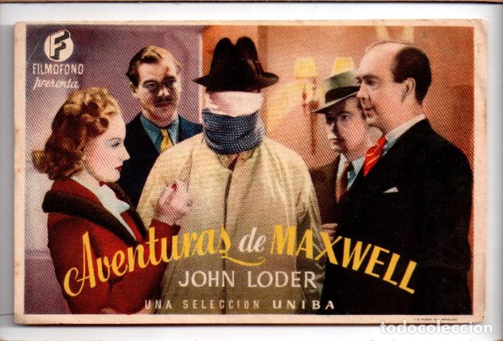 Cine: AVENTURA DE MAXWWELL. JOHN LODER . TEATRO PRINCIPAL - Foto 1
