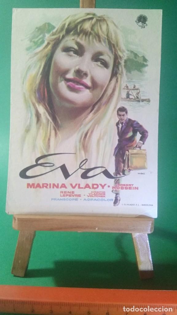 Folhetos de m&atilde;o de filmes antigos de cinema: FOLLETO DE MANO &rdquo; EVA &rdquo; 1959 - MARINA VLADY