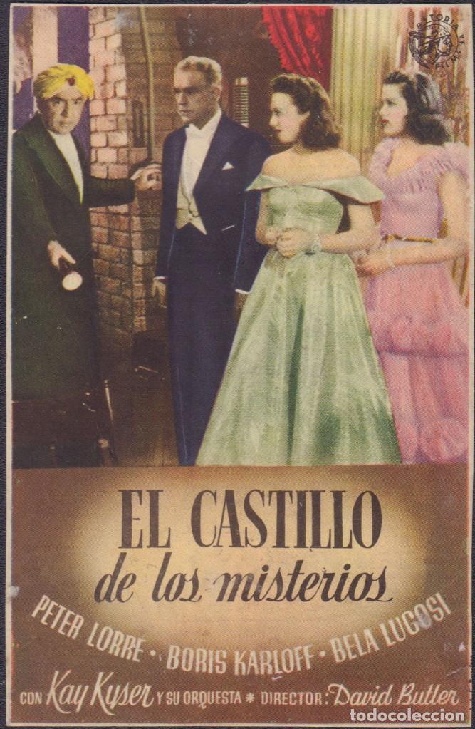 Cine: Programa sencillo de EL CASTILLO DE LOS MISTERIOS (1940) - Central Cinema de Elche - Foto 1