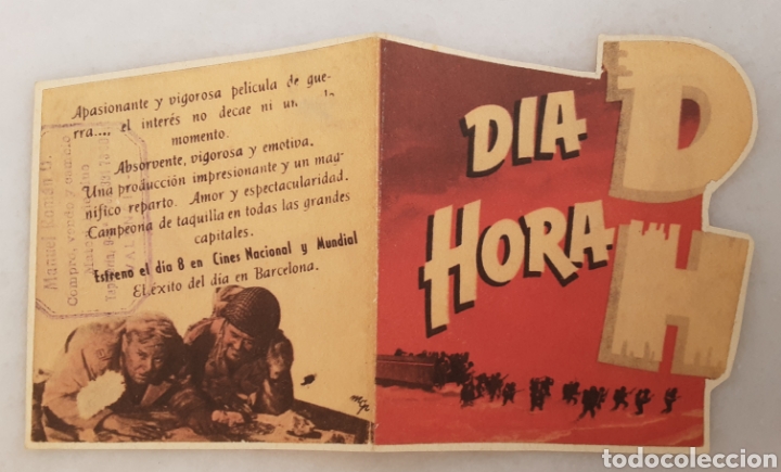 Cine: Programa de cine Dia D hora h Warnes Bross A&ntilde;os 50 - Foto 1