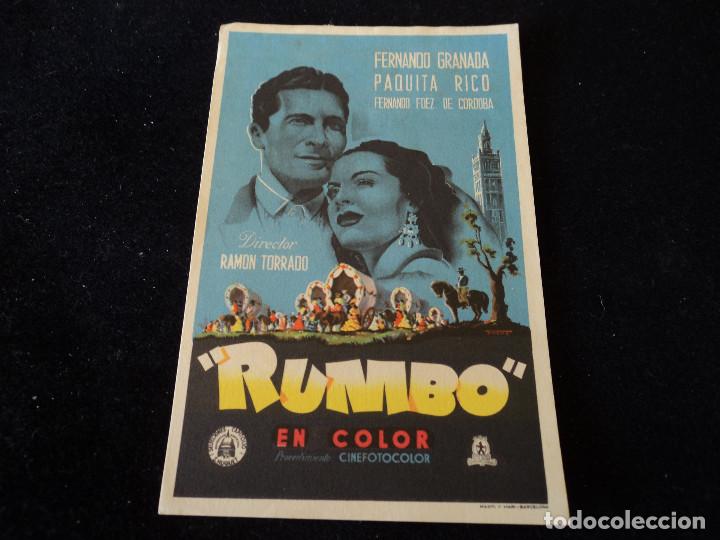 Cine: Rumbo (Fernando Granada, Paquita Rico) SIN PUBLICIDAD.