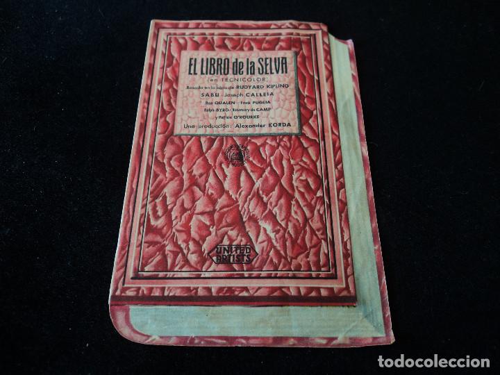 Cine: Programa troquelado. El libro de la selva. cine echegaray