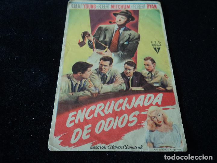 Cine: ENCRUCIJADA DE ODIOS - ROBERT YOUNG - ROBERT MITCHUM - ROBERT RYAN - Foto 1