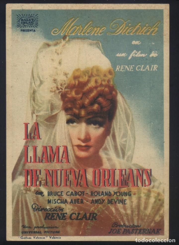 Cine: P-8747- LA LLAMA DE NUEVA ORLEANS (THE FLAME OF NEW ORLEANS) MARLENE DIETRICH - BRUCE CABOT