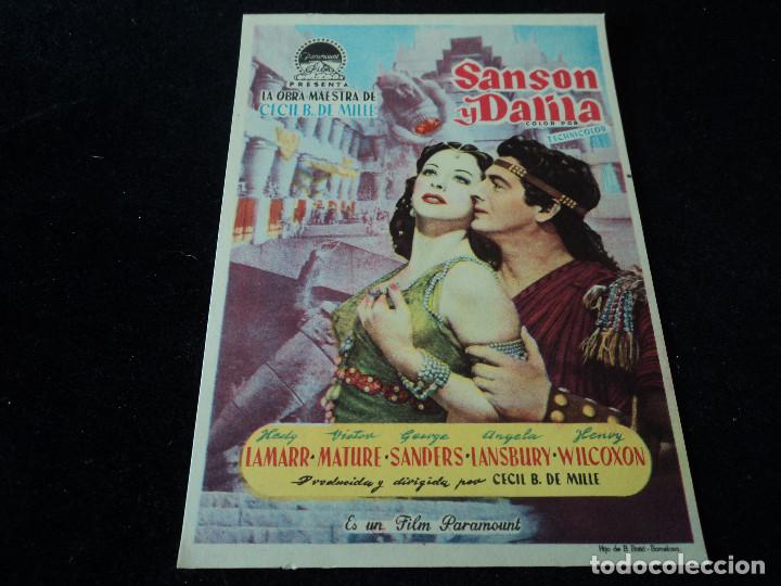Cine: PROGRAMA Sanson y Dalila - Hedy Lamarr, Victor Mature - Foto 1