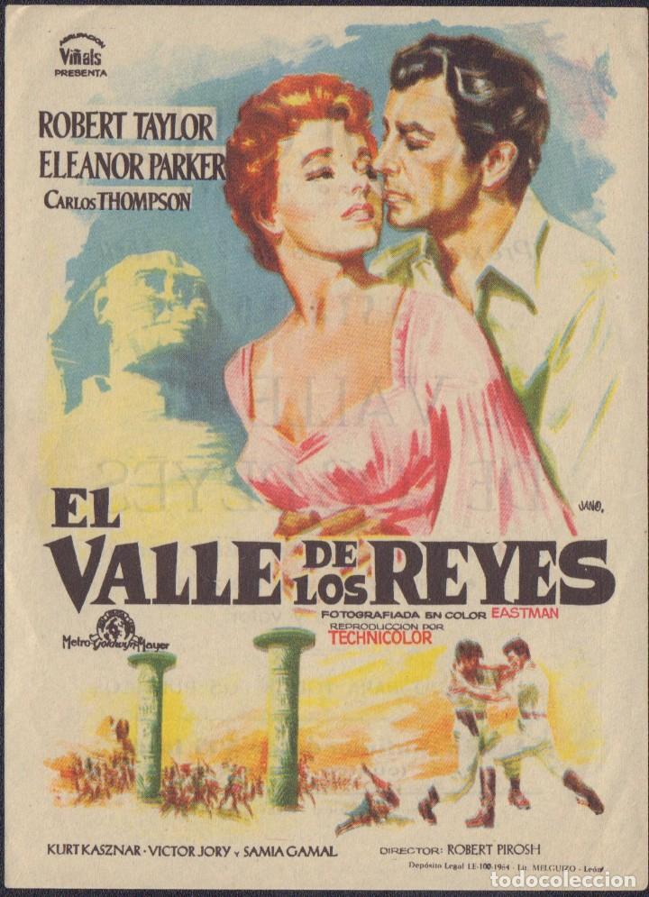  Flyers Publicitaires de films Anciens: Programa sencillo de EL VALLE DE LOS REYES (1954) - Cine Col&oacute;n de Alcoy
