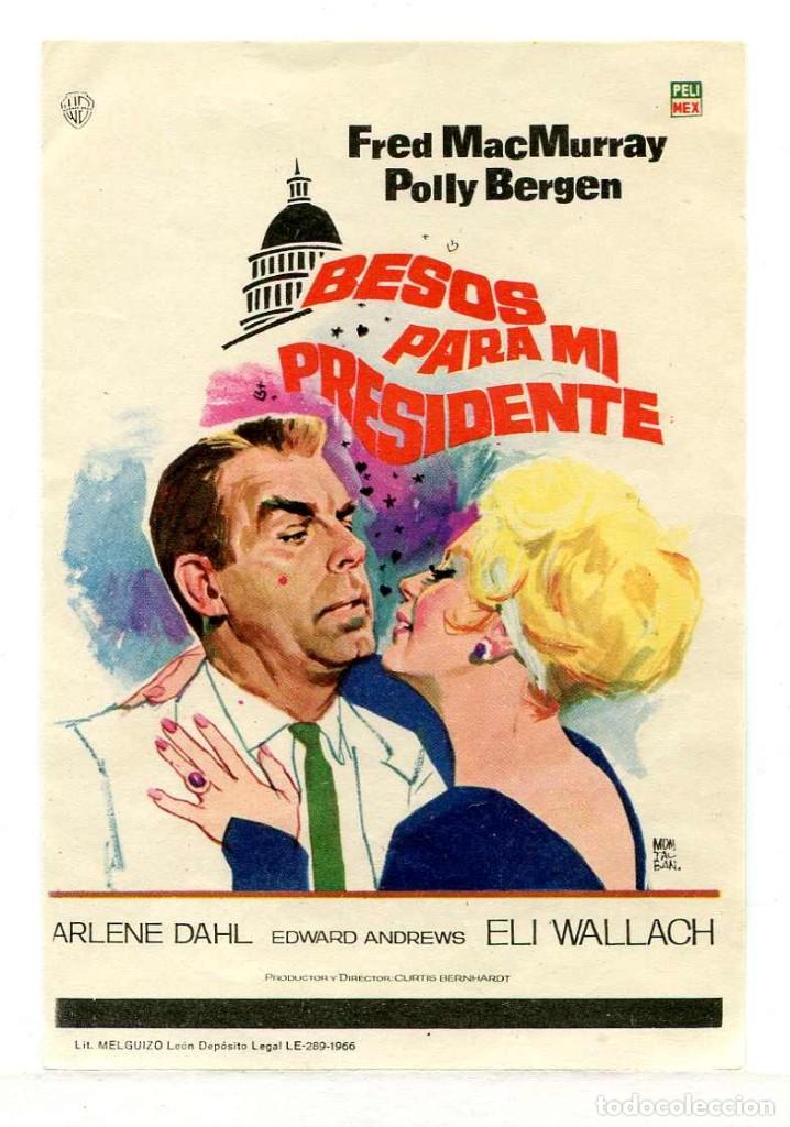 Cine: BESOS PARA MI PRESIDENTE, con Fred MacMurray. - Foto 1