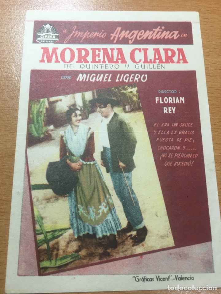 Cine: PROGRAMA CINE MORENA CLARA DE IMPERIO ARGENTINA SIN PUBLICIDAD - Foto 4