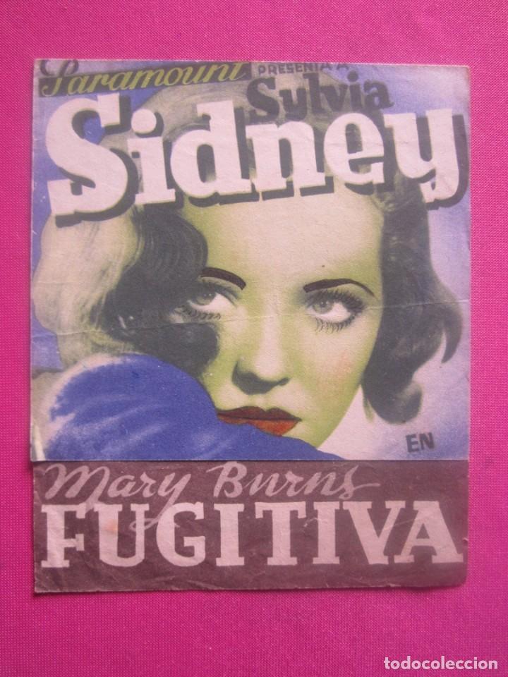 Cine: FUGITIVA MARY BURNS SILVIA SIDNEY PROGRAMA CINE DOBLE. C2 - Foto 1