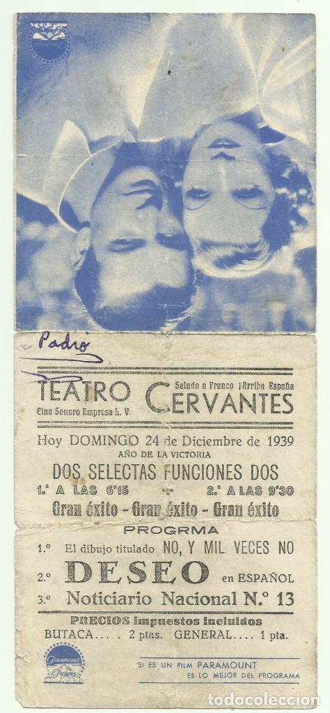 Cine: PTCC 047 DESEO PROGRAMA DOBLE PARAMOUNT azul GARY COOPER MARLENE DIETRICH B A&Ntilde;O DE LA VICTORIA - Foto 2