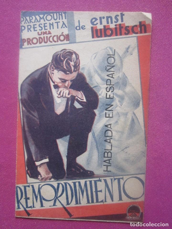 Cine: REMORDIMIENTO, LIONEL BARRYMORE, CARROLL PROGRAMA CINE DOBLE C2 4 - Foto 4