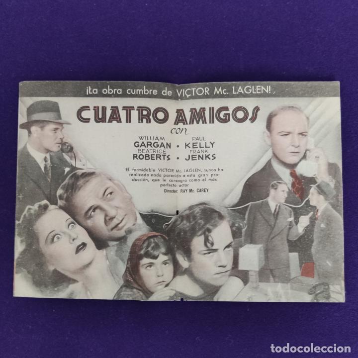 Cine: PROGRAMA DE CINE ORIGINAL. CUATRO AMIGOS. VICTOR McLAGLEN. DOBLE. - Foto 2