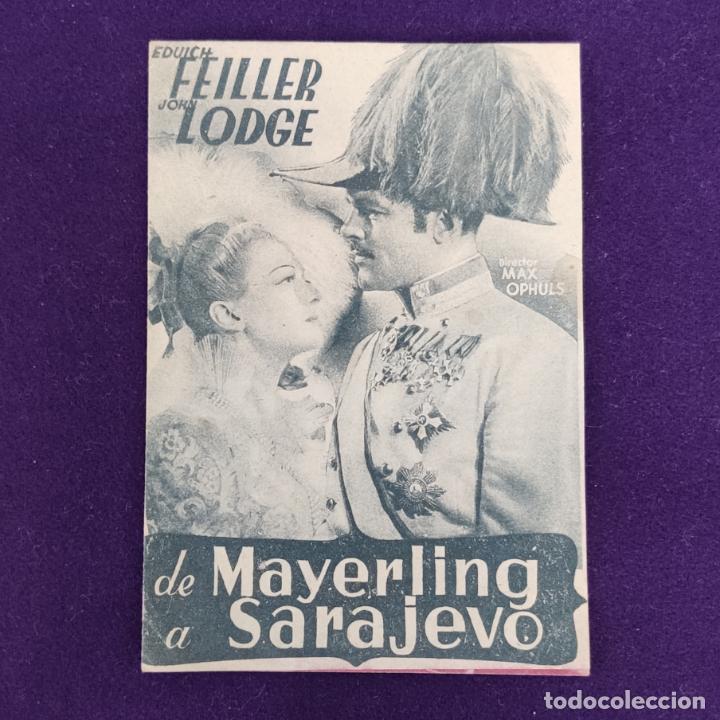  Foglietti di film di film antichi di cinema: PROGRAMA DE CINE ORIGINAL. LOGRO&Ntilde;O (LA RIOJA). CINEMA SOCIAL. DE MAYERLING A SARAJEVO. DOBLE.