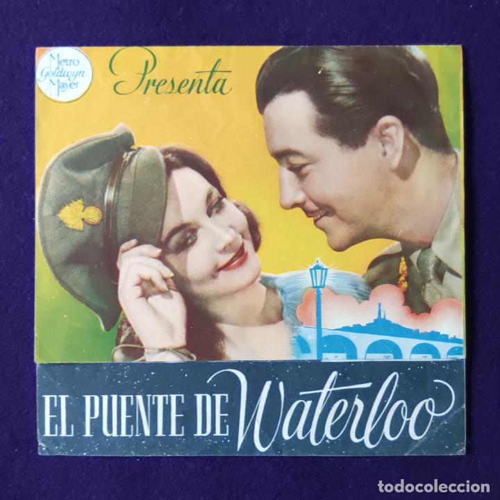  Foglietti di film di film antichi di cinema: PROGRAMA DE CINE ORIGINAL. HARO (LA RIOJA). TEATRO BRETON. EL PUENTE DE WATERLOO. DOBLE.